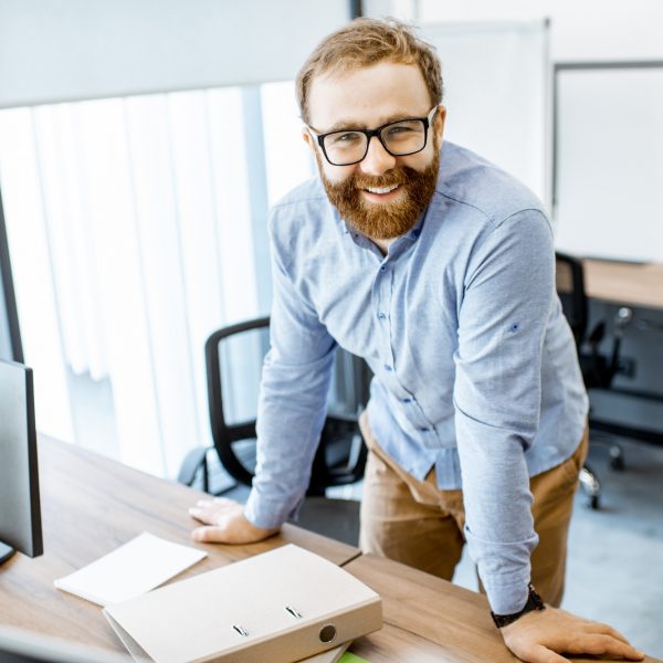Office worker portrait
